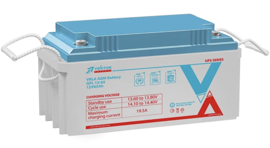 Аккумулятор Vektor Energy GPL 12-65 (12V / 65Ah)