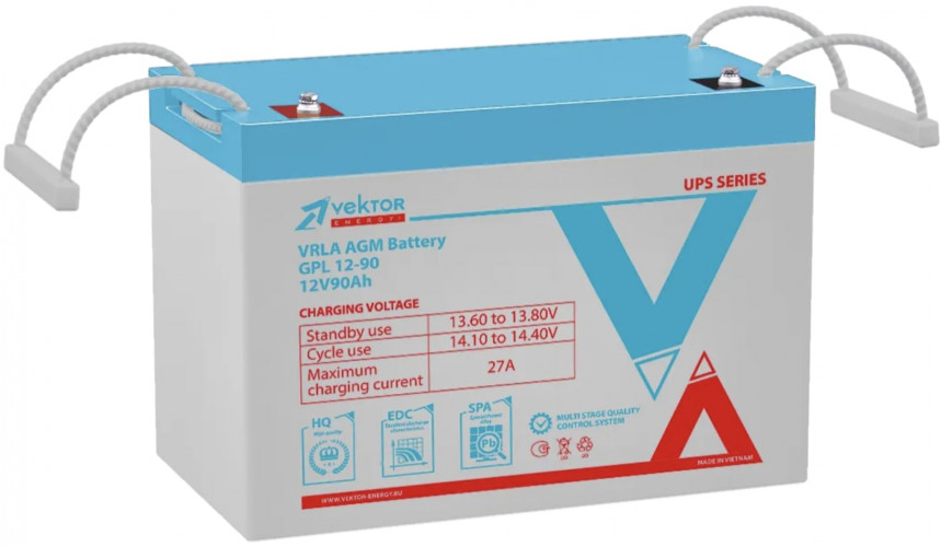 Аккумулятор Vektor Energy GPL 12-90