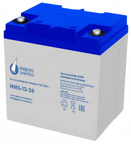 Аккумулятор Парус электро HMS-12-26 116W