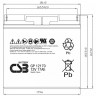 Аккумулятор CSB GP 12170