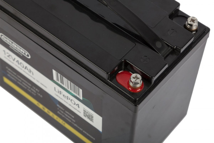 Литиевый тяговый аккумулятор Gelbert LiFePO4 (12V/40Ah/40A/480Wh)