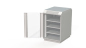 Шкаф Микроарт 18 U, шириной 600, 3 полки
