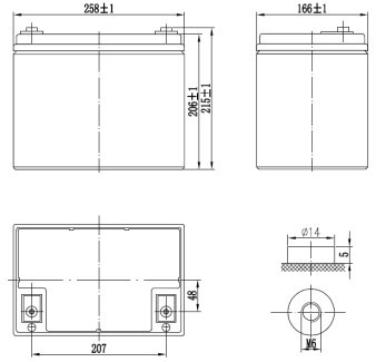 Аккумулятор Delta GX 12-75