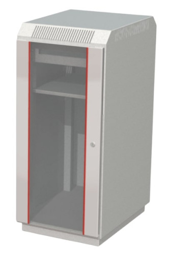 Шкаф Микроарт 27 U, шириной 600, 1 полка, DIN рейка