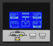 ИБП HIDEN EXPERT UDC9201S-RT, встроенные акб в корпусе (9А/ч х 3шт),1 kVA/0,9 kW (PF=0,9)