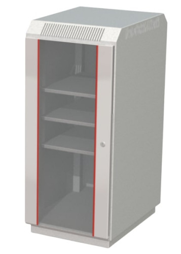 Шкаф Микроарт 27 U, шириной 600, 3 полки, DIN рейка