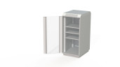 Шкаф Микроарт 27 U, шириной 600, 3 полки, DIN рейка