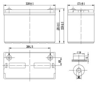 Аккумулятор Delta GX 12-100