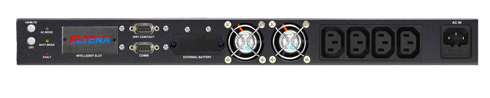 ИБП ELTENA (INELT) Monolith III 1000RMLТ1U (1U, ЗУ 6А,внешние АКБ 48В)