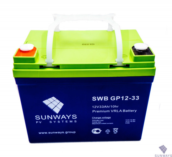 Аккумулятор SUNWAYS GP 12-33