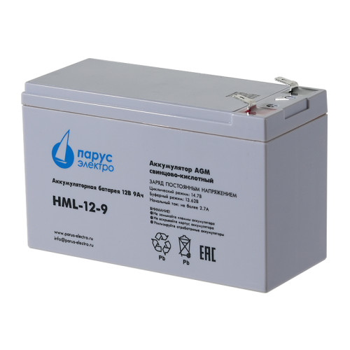 Аккумулятор Парус Электро HML-12-9 (12V / 9Ah)
