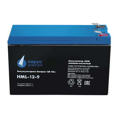 Аккумулятор Парус Электро HML-12-9 (12V / 9Ah)