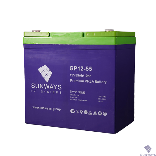 Аккумулятор Sunways GP 12-55