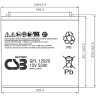 Аккумулятор CSB GPL 12520