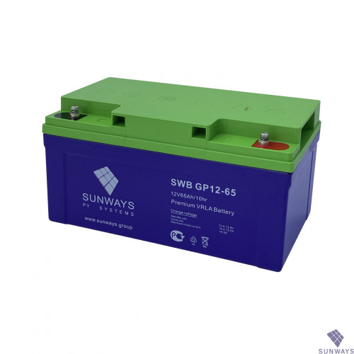Аккумулятор Sunways GP 12-65