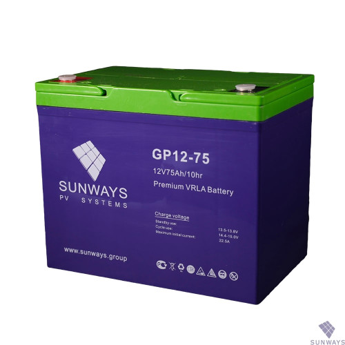 Аккумулятор Sunways GP 12-75
