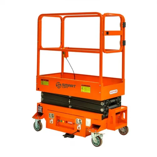 Подъемник ножничный несамоходный SJY-0.3-3 (220В; 300 кг; 3 м) SMARTLIFT