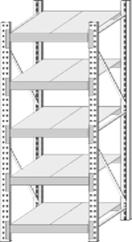 Стеллаж аккумуляторный СтА 5.1-2040х610х605