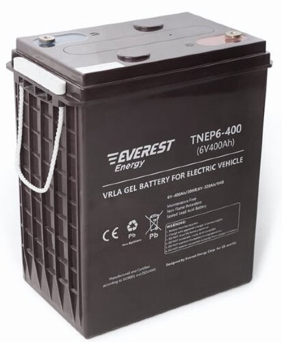 Тяговый аккумулятор Everest TNE 6-400 (6V-320AH/C5)
