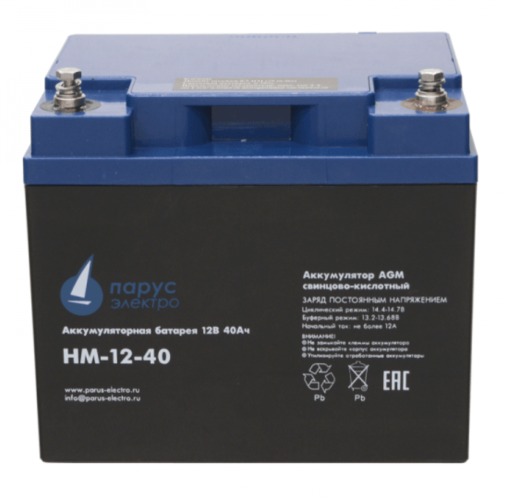 Аккумулятор Парус электро HM-12-40