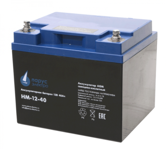 Аккумулятор Парус электро HM-12-40