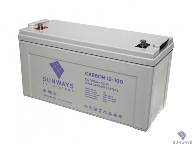 Аккумулятор Sunways SWB CARBON 12-100