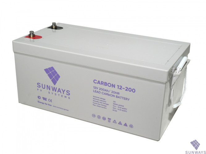 Аккумулятор Sunways SWB CARBON 12-200
