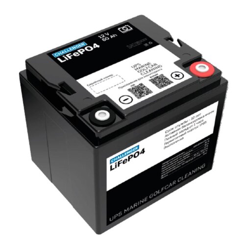 Тяговый аккумулятор Challenger 12-60 LFP (12V / 60Ah) Li-Ion (LiFePo4) Bluetooth