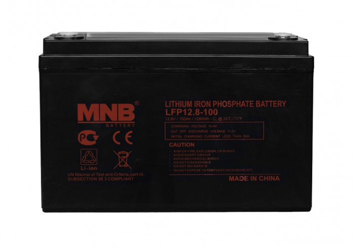 Аккумулятор MNB LFP-12,8-100 (12.8в 100Ач Bluetooth LiFePO4 с BMS)