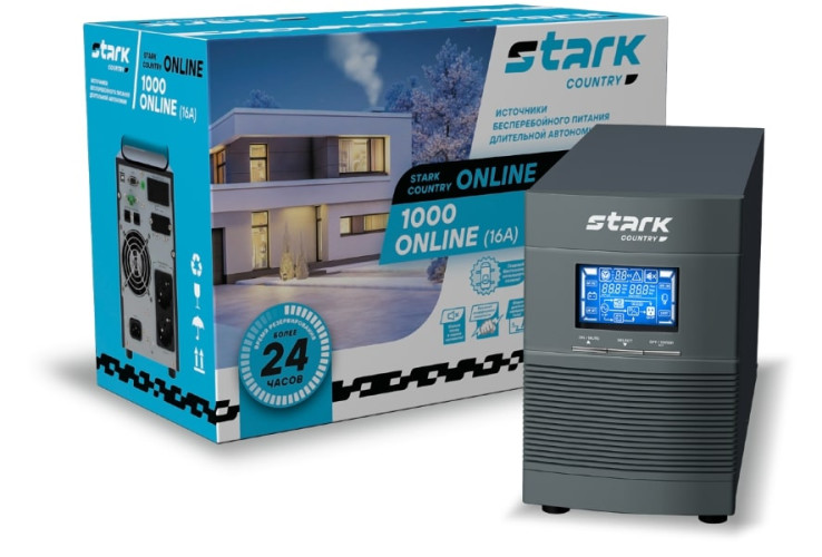Комплект ИБП Stark Country 1000 online + АКБ Ventura GPL 12-100 х 2 шт