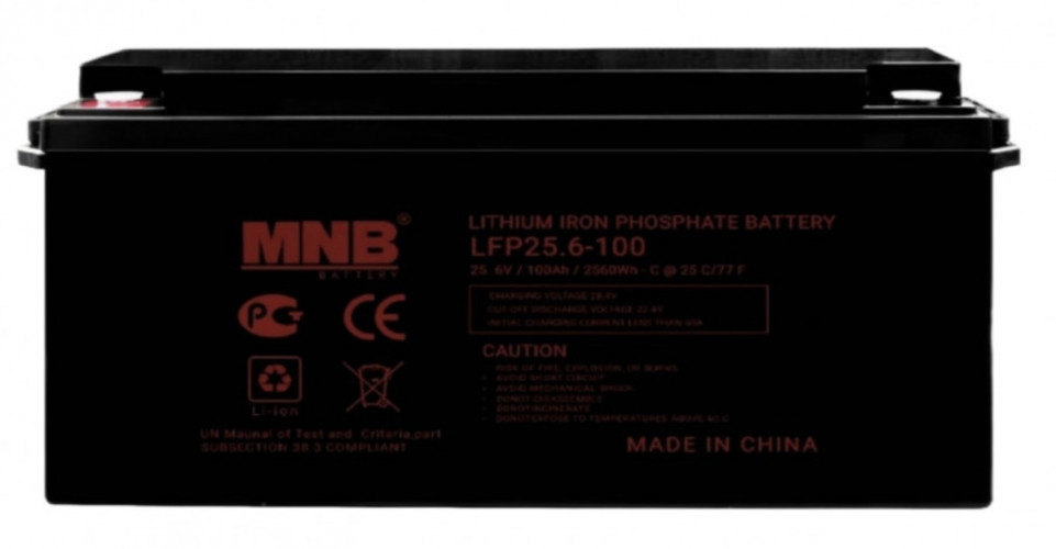 Аккумулятор MNB LFP-25,6-100 (25.6в 100 Ач LiFePO4 с BMS)