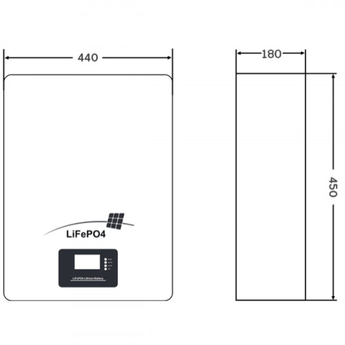 Аккумулятор MNB LFPW-25,6-100 (25.6в 100Ач LCD Touch LiFePO4 с BMS)