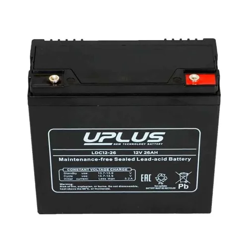 Тяговый аккумулятор UPLUS LDC12-26-DT (12V / 24Ah C5)