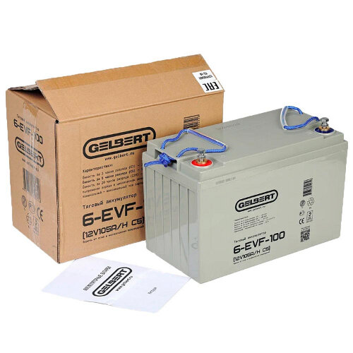 Тяговый аккумулятор Gelbert 6-EVF-100 (12V105A/H C5)