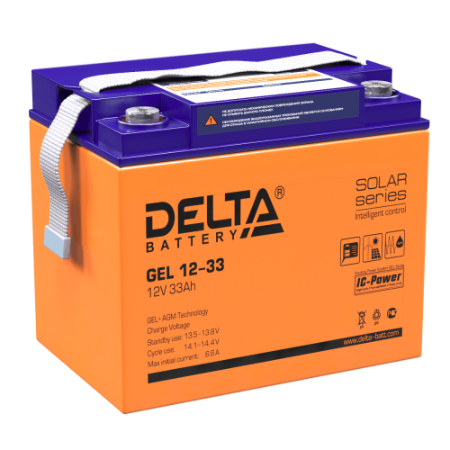 Аккумулятор Delta GEL 12-33 (12V / 33Ah)