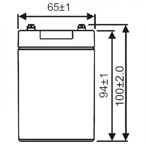 Аккумулятор WBR GPL1290 F2