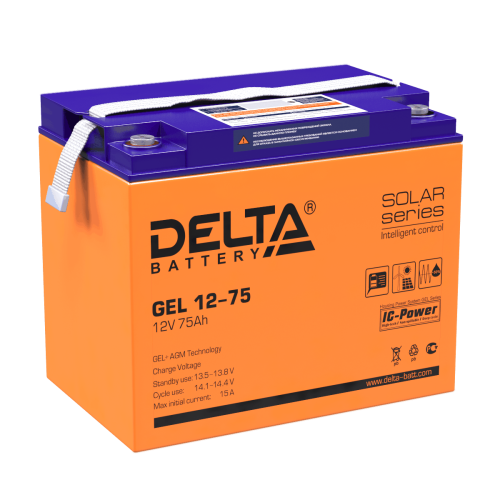 Аккумулятор Delta GEL 12-75