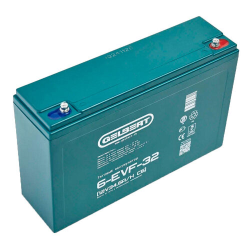 Тяговый аккумулятор Gelbert 6-EVF-32 (12V34.6A/H C5)