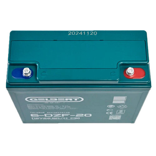Тяговый аккумулятор Gelbert 6-DZF-20 (12V22.5A/H C5)